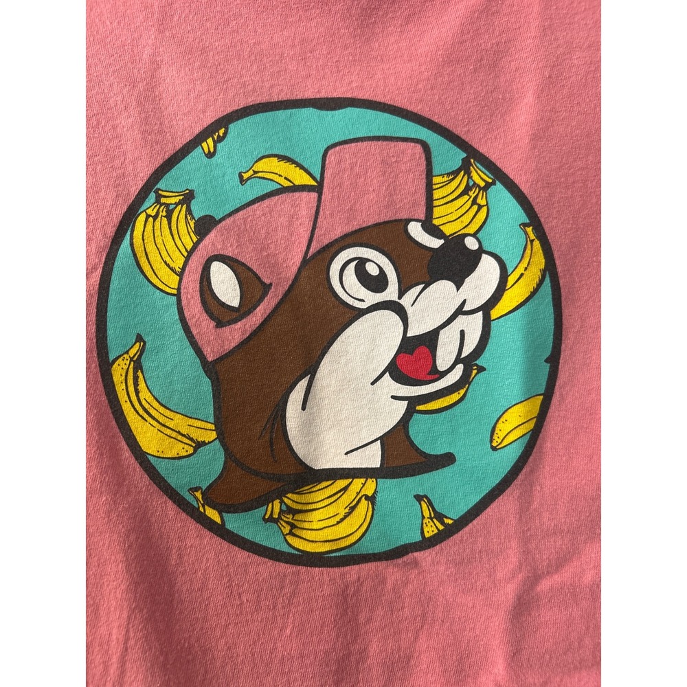 Buc-ee's Bananas For Buc-ee's Pink Graphic T-Shirt Mens Medium Beaver Mascot